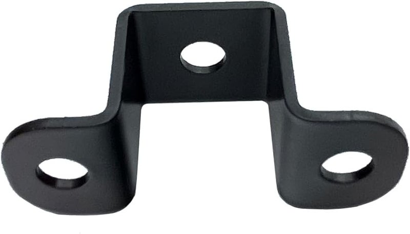 Jouray 6 PCS 1x1" Square Pipe Tube Strap Clamps,1 inch metal u shaped bracket, steel u clamp bracket for mounting,Black - Image 4